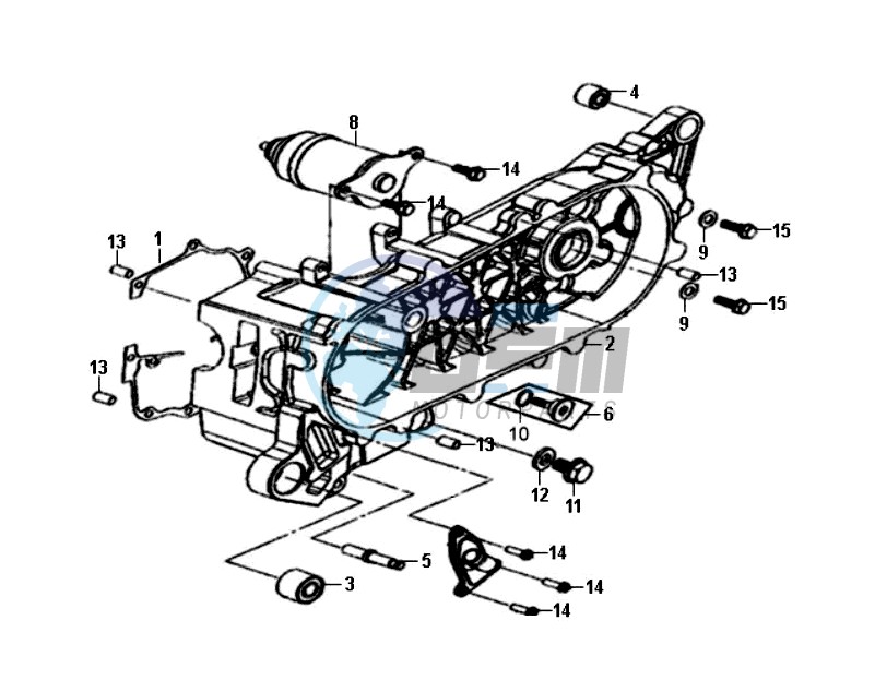 CRANKCASE COVER LEFT