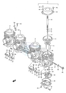 GSX750F (E28) drawing CARBURETOR