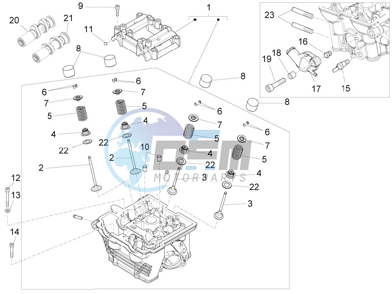 Cylinder head - valves