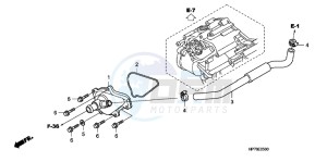 CB650FAG CB650F 6ED drawing WATER PUMP COVER