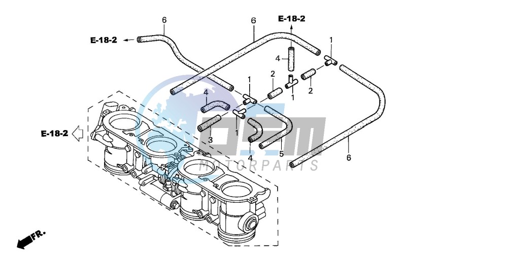 THROTTLE BODY (TUBING) (X/Y)