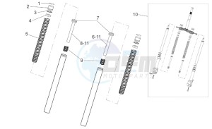 SR 50 IE-Carb drawing Front fork II