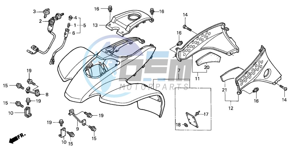 FRONT FENDER (TRX400EXX-4)