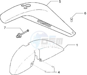 X9 500 drawing Wheel compartment-Mudguard