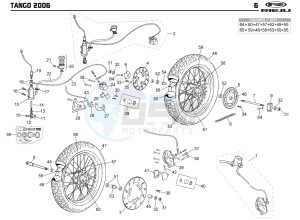 TANGO 125 drawing WHEELS