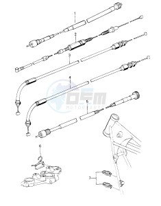 KZ 650 F (F1) drawing CABLES