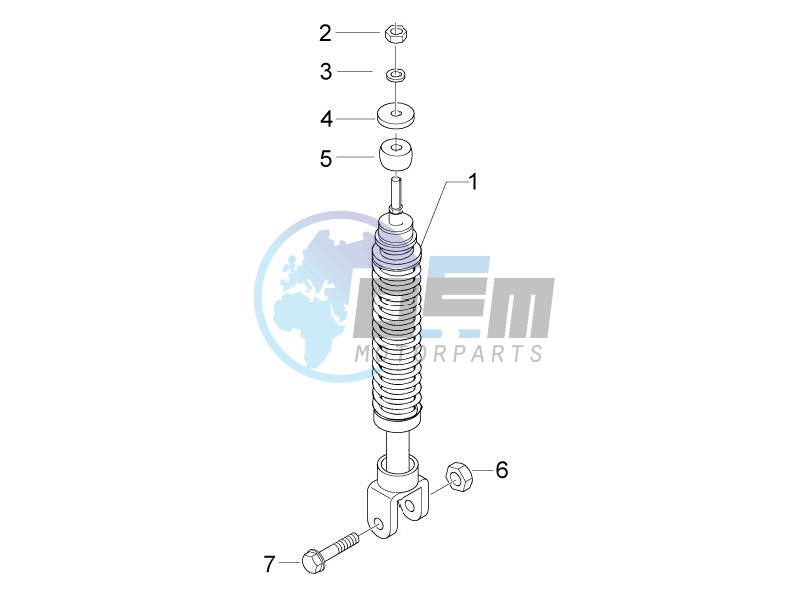 Rear suspension - Shock absorbers