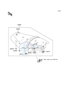 ZZR1400 ZX1400A6F FR GB XX (EU ME A(FRICA) drawing Seat