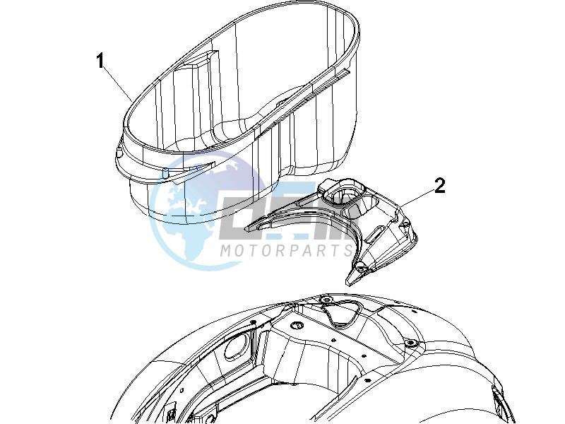 Helmet housing - Undersaddle