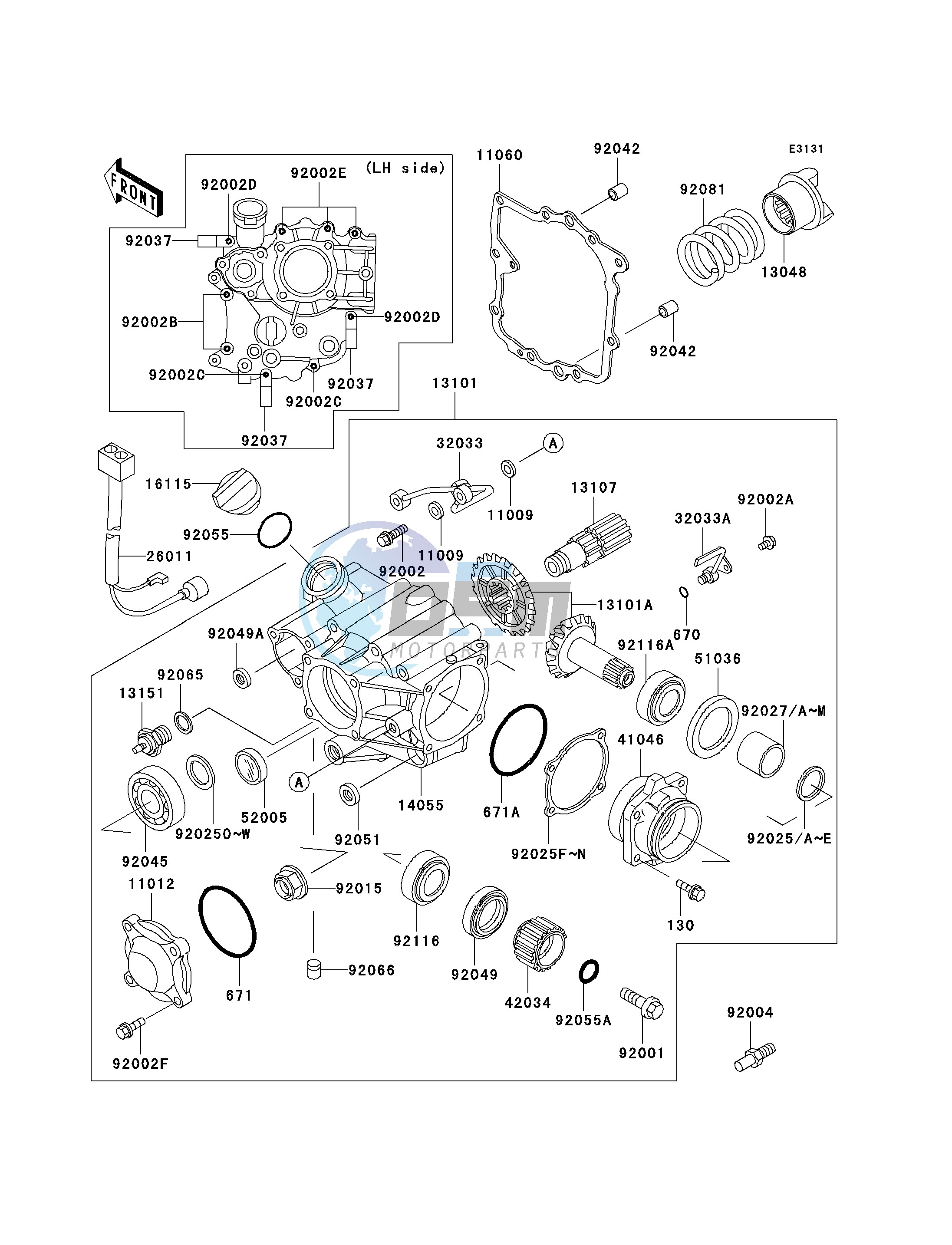 FRONT BEVEL GEAR