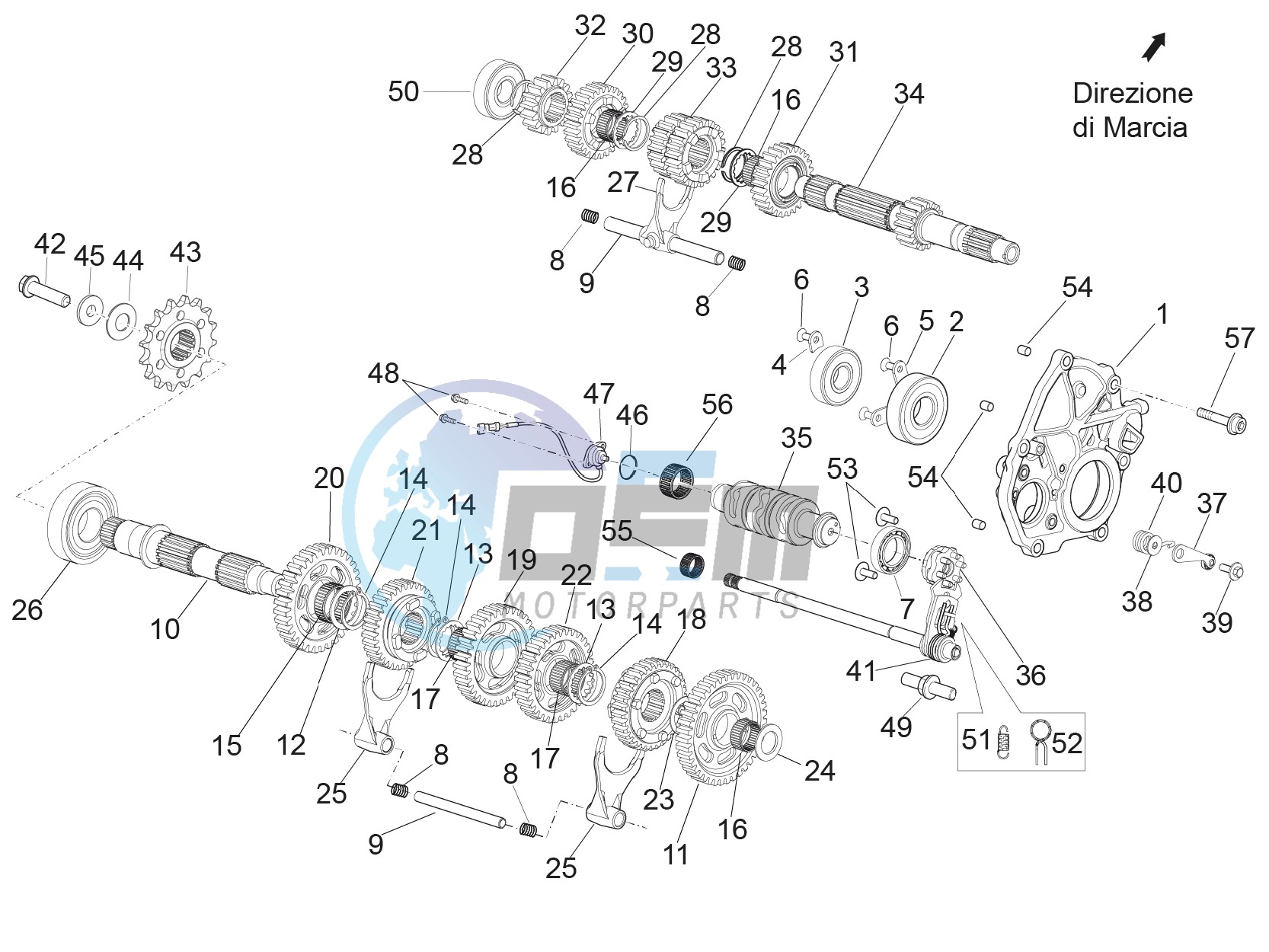 Gear box - Gear assembly