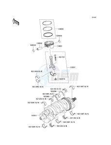 ZX 1000 E [NINJA ZX-10R] (E8F-E9FA) 0E9F drawing CRANKSHAFT_PISTON-- S- -