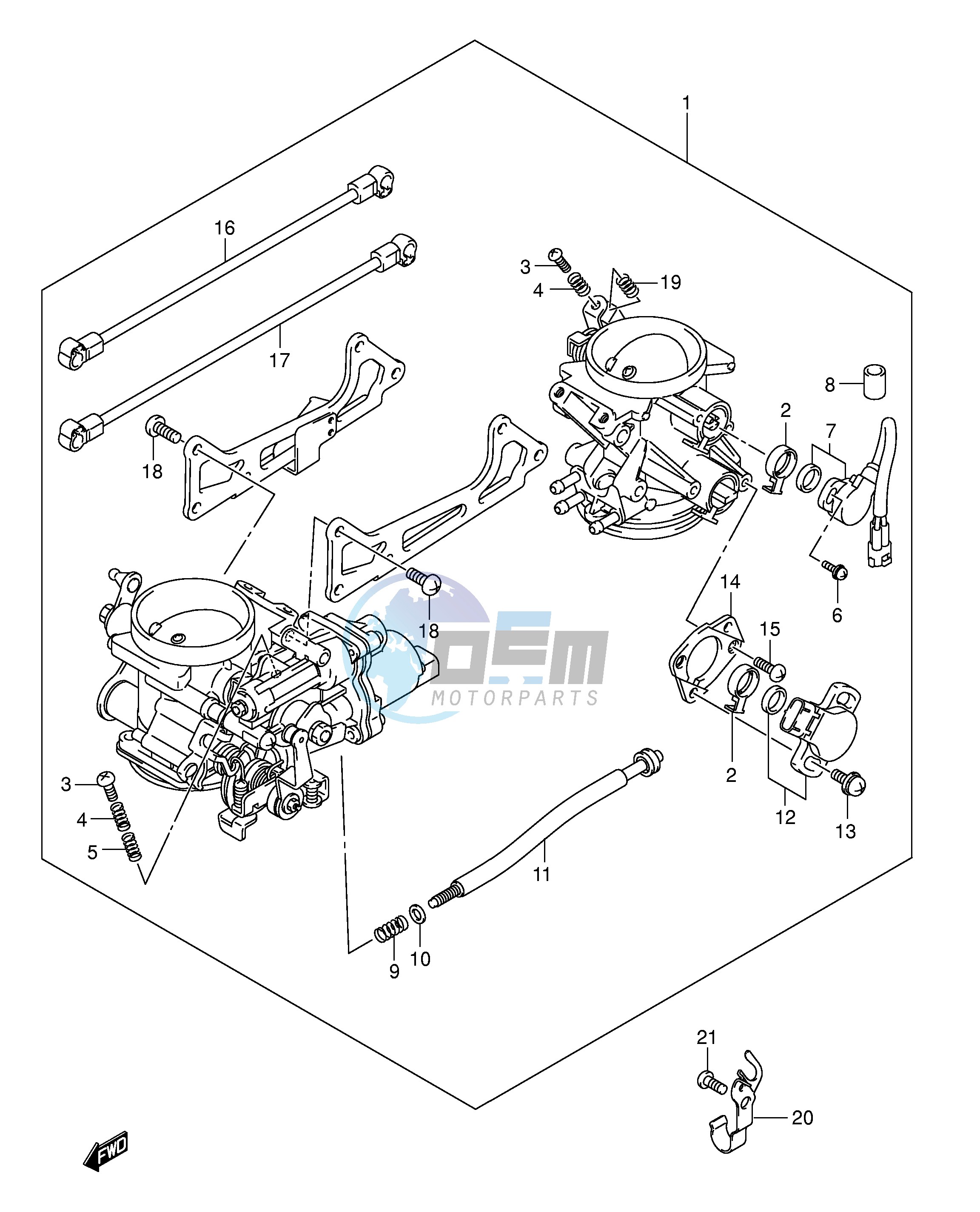 THROTTLE BODY (MODEL K3 K4 K5 K6)