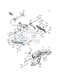 Z800 ABS ZR800DFF UF (UK FA) XX (EU ME A(FRICA) drawing Engine Mount