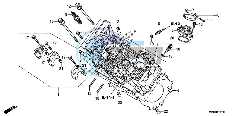 CYLINDER HEAD (FRONT)