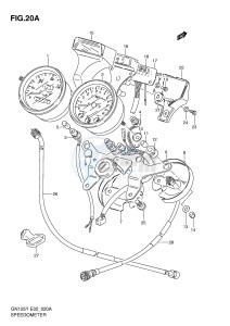 GN125 (E2) drawing SPEEDOMETER - TACHOMETER (MODEL V W X Y K1 E1,E30)