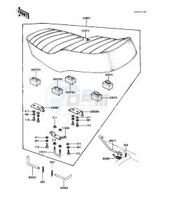 KZ 1100 A [SHAFT] (A1-A3) [SHAFT] drawing SEAT