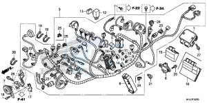 NC750XAE NC750XA Europe Direct - (ED) drawing WIRE HARNESS