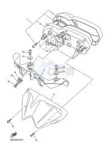 XJ6NA 600 XJ6-N (NAKED, ABS) (36B9 36BA) drawing METER