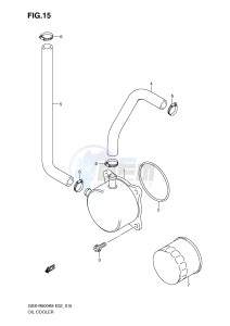 GSX-R600 (E2) drawing OIL COOLER