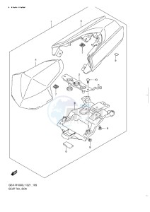 GSX-R1000 drawing SEAT TAIL BOX