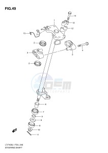 LT-F400 (P24) drawing STEERING SHAFT