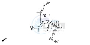 NX650 500 DOMINATOR drawing PEDAL