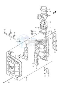 DF 300A drawing Throttle Body