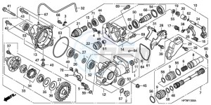 TRX420FAA Australia - (U) drawing FRONT FINAL GEAR