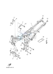 YB125 (2CS8) drawing FRAME