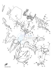 FJR1300A FJR1300A ABS (1MCN) drawing COWLING 1