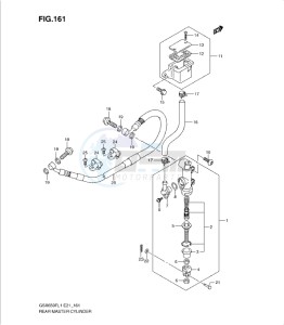 GSXF650 drawing REAR MASTER CYLINDER (GSX650FUL1 E24)