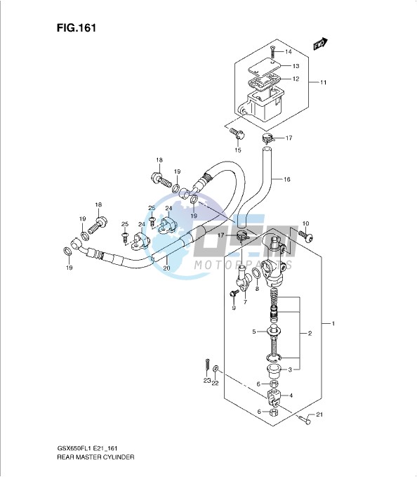 REAR MASTER CYLINDER (GSX650FUL1 E24)