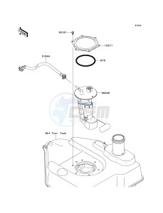 KVF 750 D [BRUTE FORCE 750 4X4I] (D8F-D9F) D8F drawing FUEL PUMP