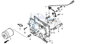 GL1500A GOLDWING ASPENCADE drawing TRANSMISSION COVER