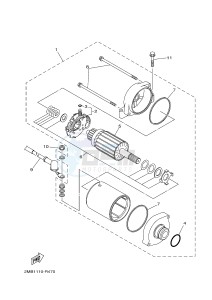 YXE700E YXE70WPHG WOLVERINE R-SPEC EPS HUNTER (2MB7) drawing STARTING MOTOR