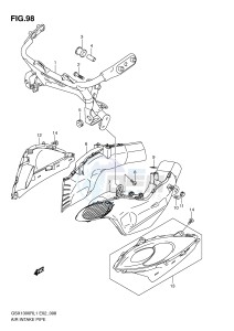 GSX1300R (E2) Hayabusa drawing AIR INTAKE PIPE