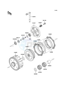 KX85_/_KX85_II KX85BBF EU drawing Clutch