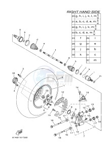 YFM700FWAD YFM70GPAJ GRIZZLY 700 EPS (B1AD) drawing REAR WHEEL 2