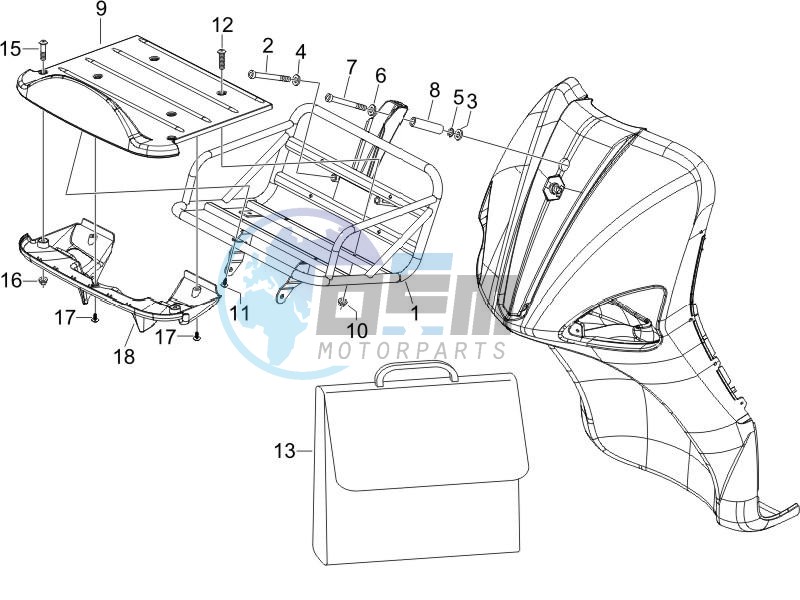 Front luggage rack