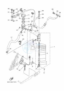 MT-07 ABS MTN690-U (B8M3) drawing REAR MASTER CYLINDER