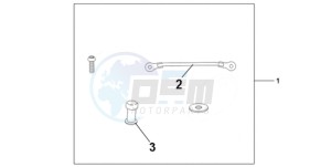 CBR1000RR9 KO / HRC MK drawing TANK BAG ATT KIT