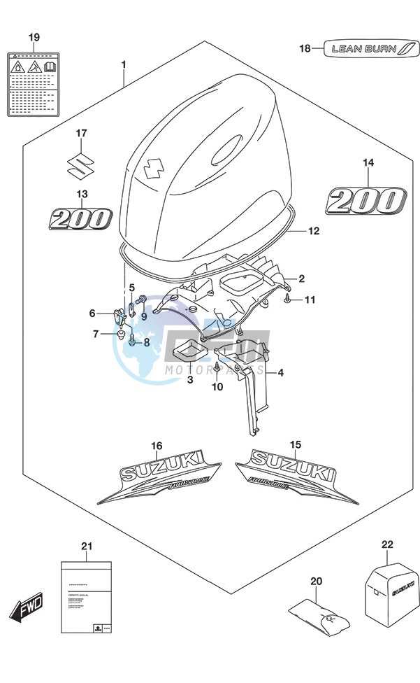 Engine Cover (White)