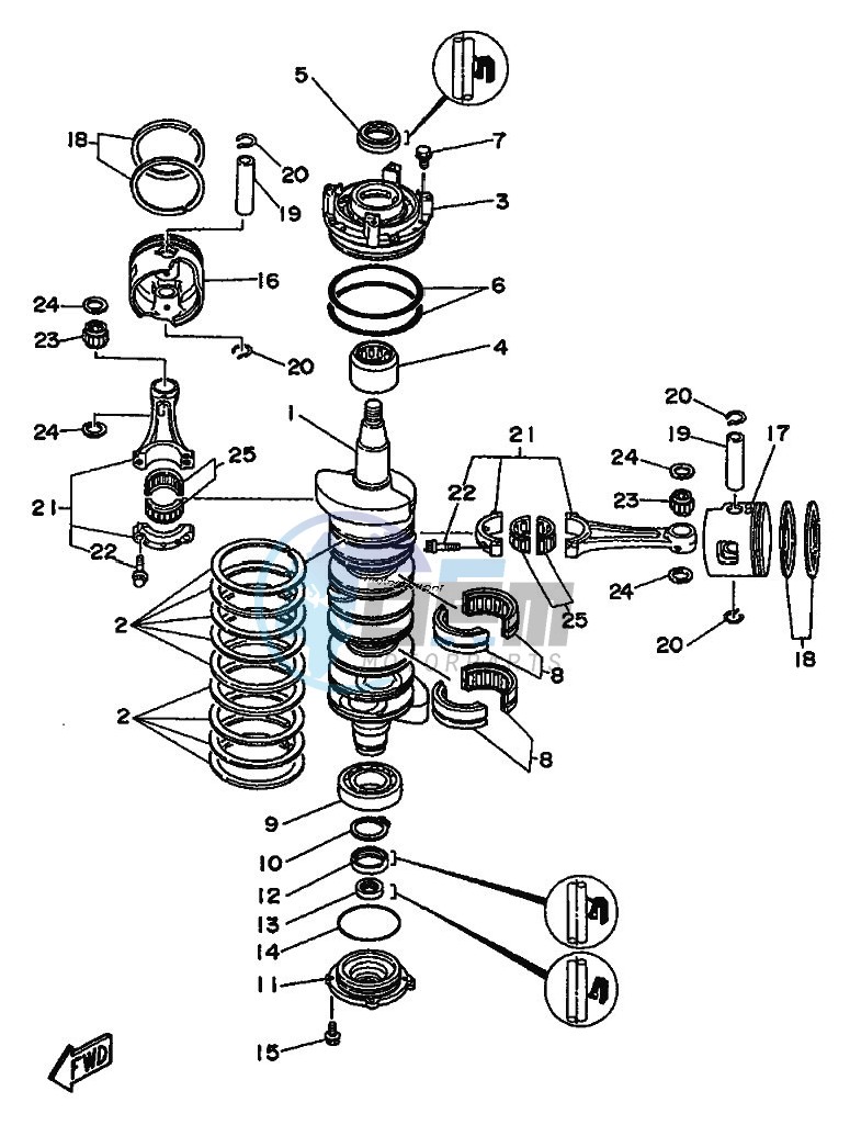 CRANKSHAFT--PISTON