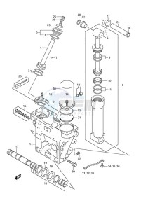 DF 250 drawing Trim Cylinder