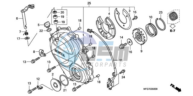 RIGHT CRANKCASE COVER