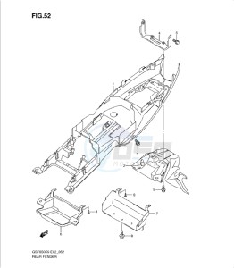 GSF650/S drawing REAR FENDER