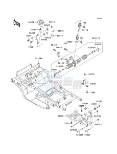 KAF620 G MULE 3000 (G1-G5) MULE 3000 drawing FRAME-- KAF620-G4_G5- -