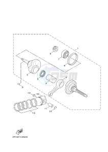 YW125CB BW'S 125 (37D7) drawing CRANKSHAFT & PISTON