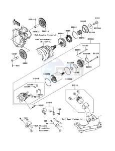 NINJA ZX-6R ZX600R9F FR GB XX (EU ME A(FRICA) drawing Starter Motor